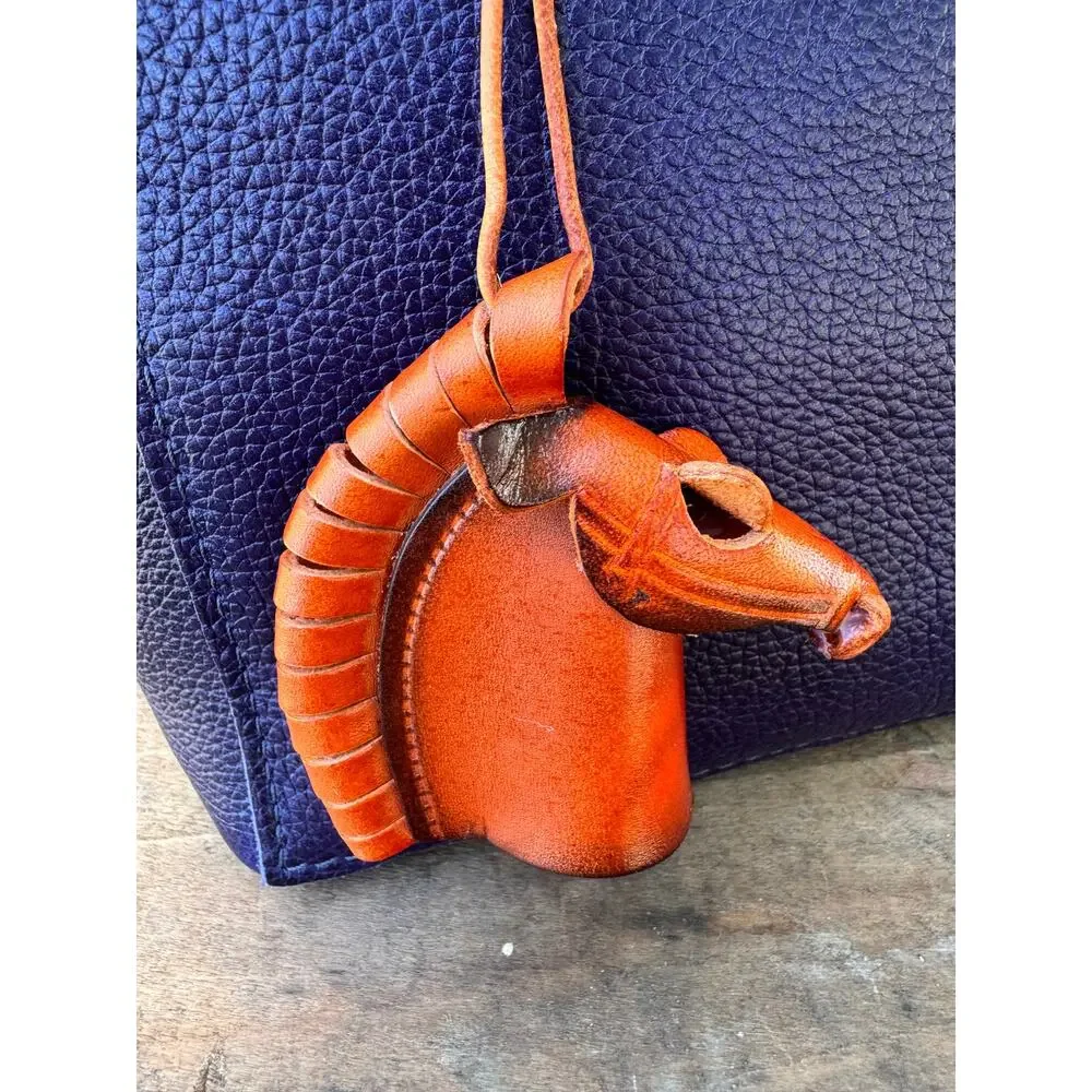 Genuine Leather Horse Bag Charm Western Purse Charm Horses Western Style